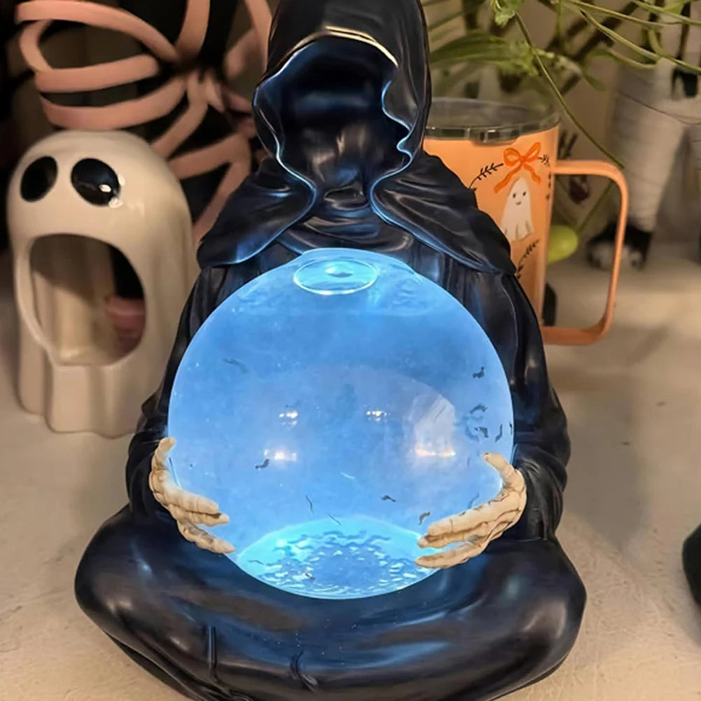 Grim Reaper Crystal Ball Halloween Decoration – Belro