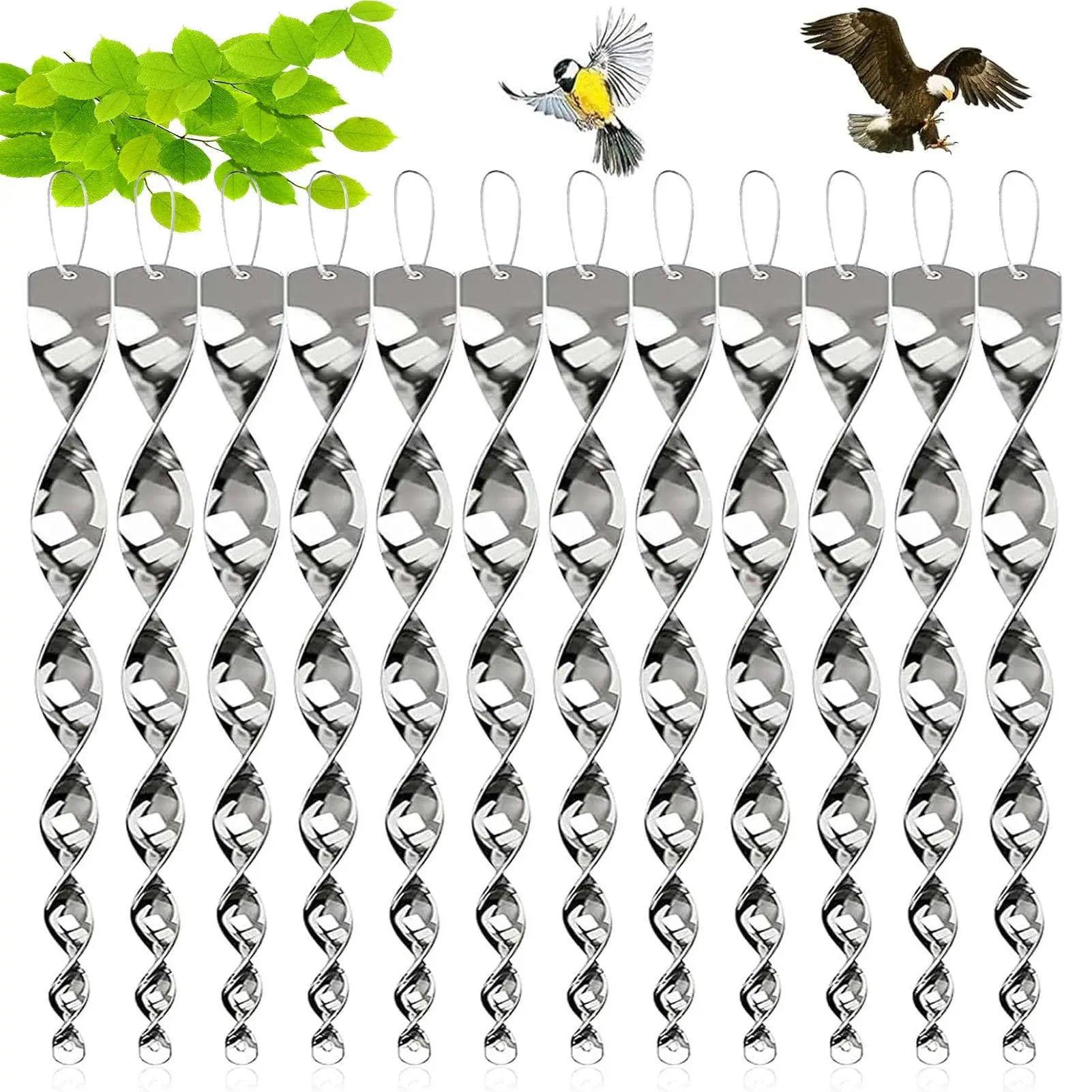 Reflective Bird Deterrent Spiral Rod – Belro