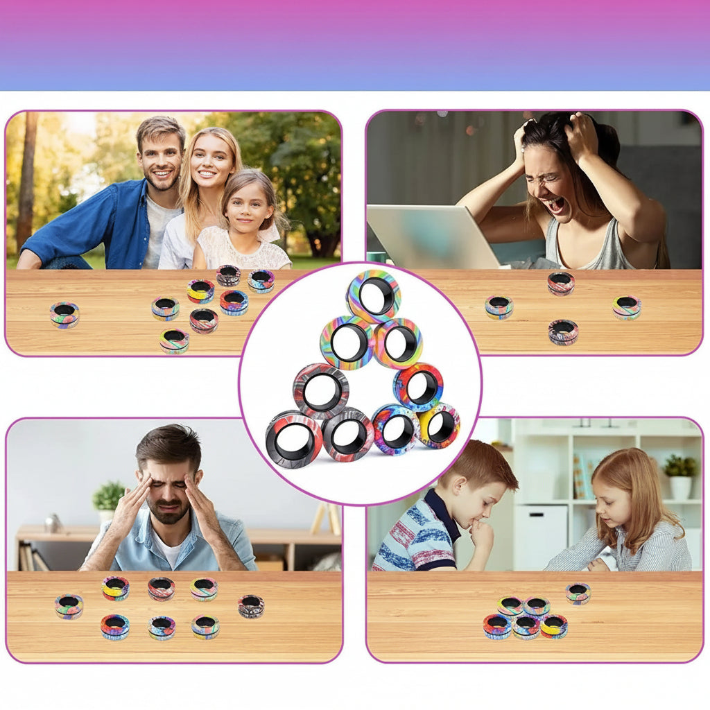 Magnetic Fidget Ring Spinner Set – Belro