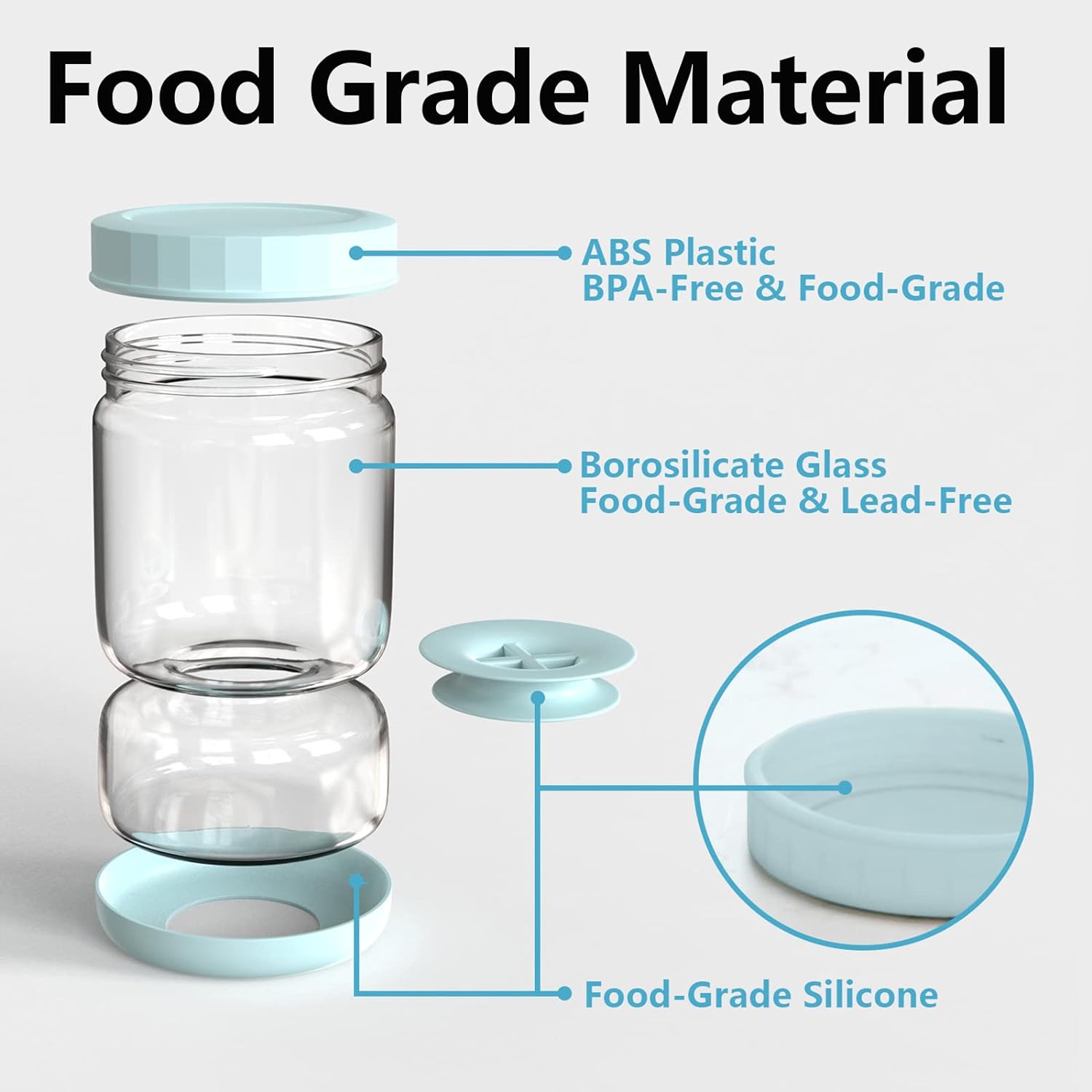 Glass Pickle Separator Jar – Belro