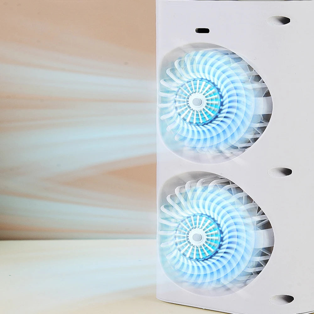 Mini Portable Air Conditioner Desk Fan with Spray Cooling – Belro