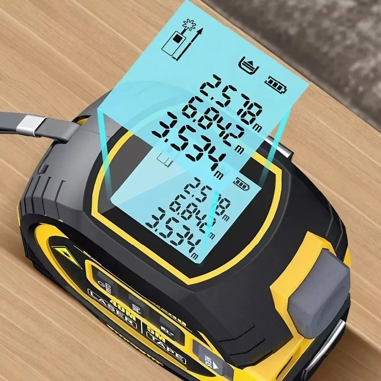 3-In-1 Laser Tape Measure 40/60M Meters Infrared – Belro