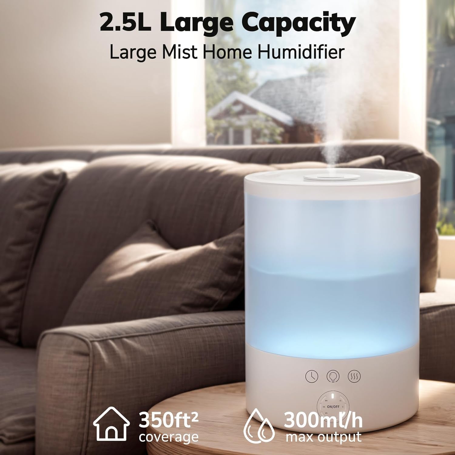 Pure Enrichment Ultrasonic Cool Mist Humidifier For Large Room – Belro