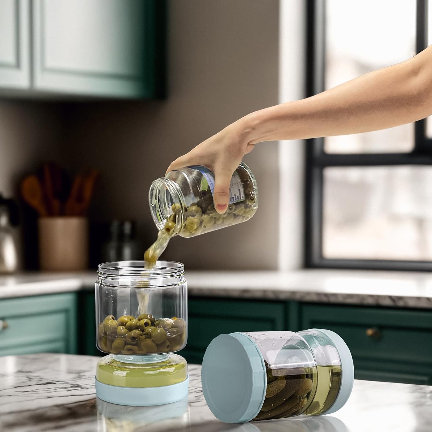 Glass Pickle Separator Jar – Belro