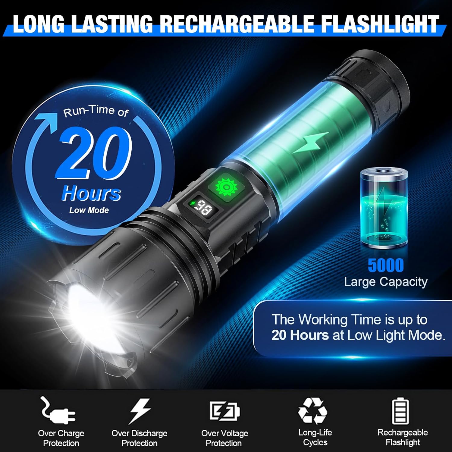 brightest flashlight rechargeable Extremely Bright Flashlight – Belro