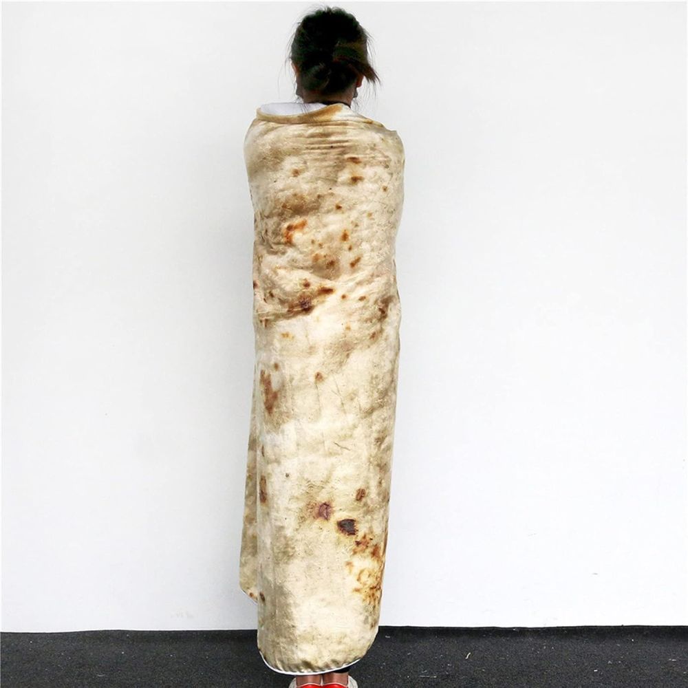 Burrito Tortilla Food Throw Blanket – Belro