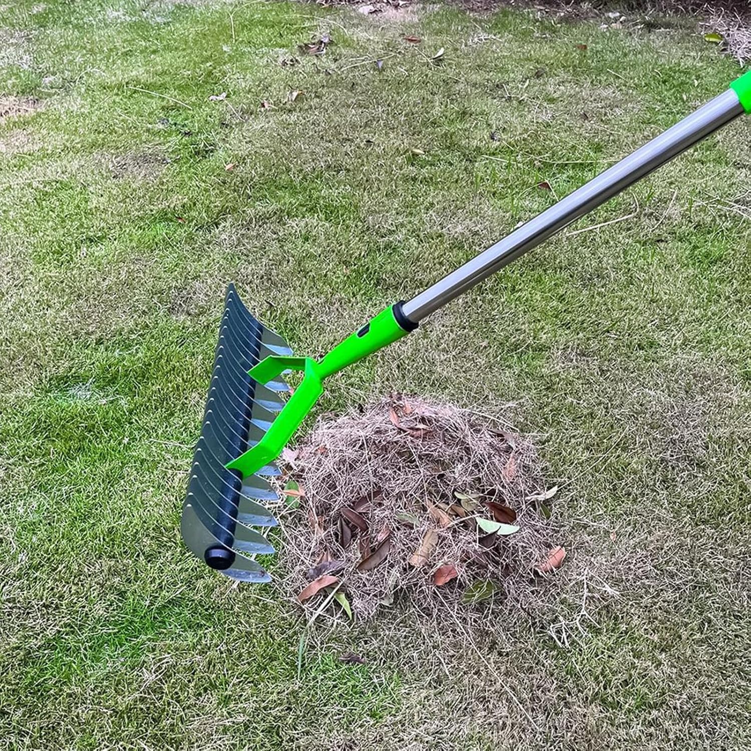 Belro Versatile Rake Long Reach Thatch Rake for Dethatching Dead Grass – Belro
