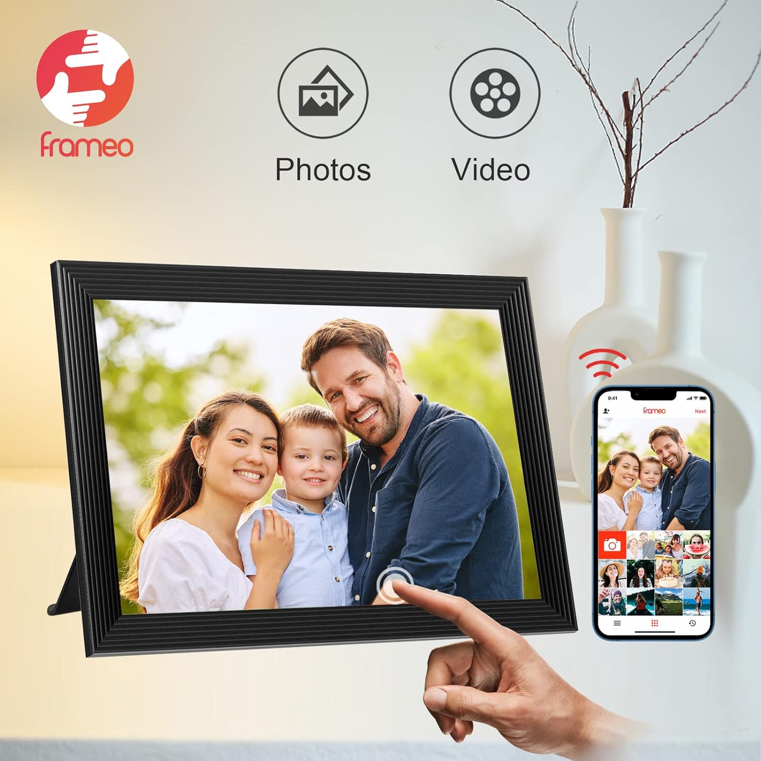 High-Resolution Digital Frame Top Electronic Frame With Video And Came ...