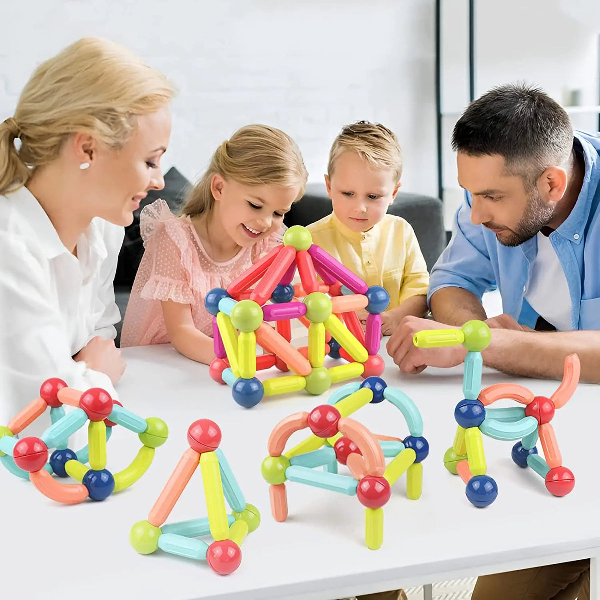 Magnetic Sticks Building Blocks | Montessori Educational Toys – Belro
