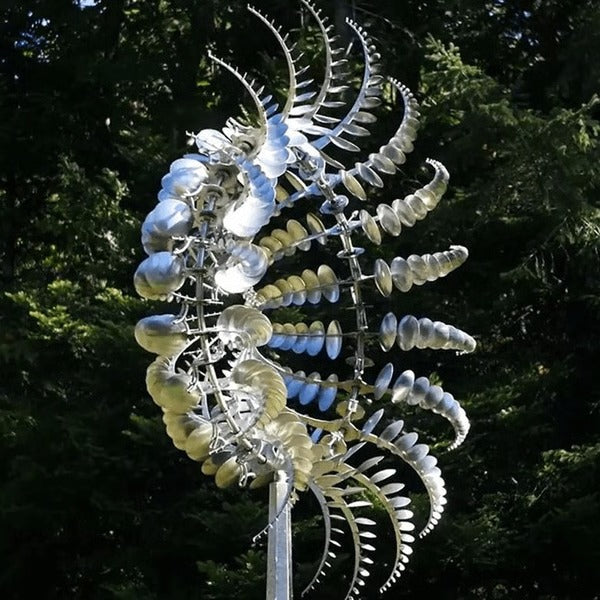 Metal Garden Windmill - Dual Motion Decorative Wind Spinner for Unique ...