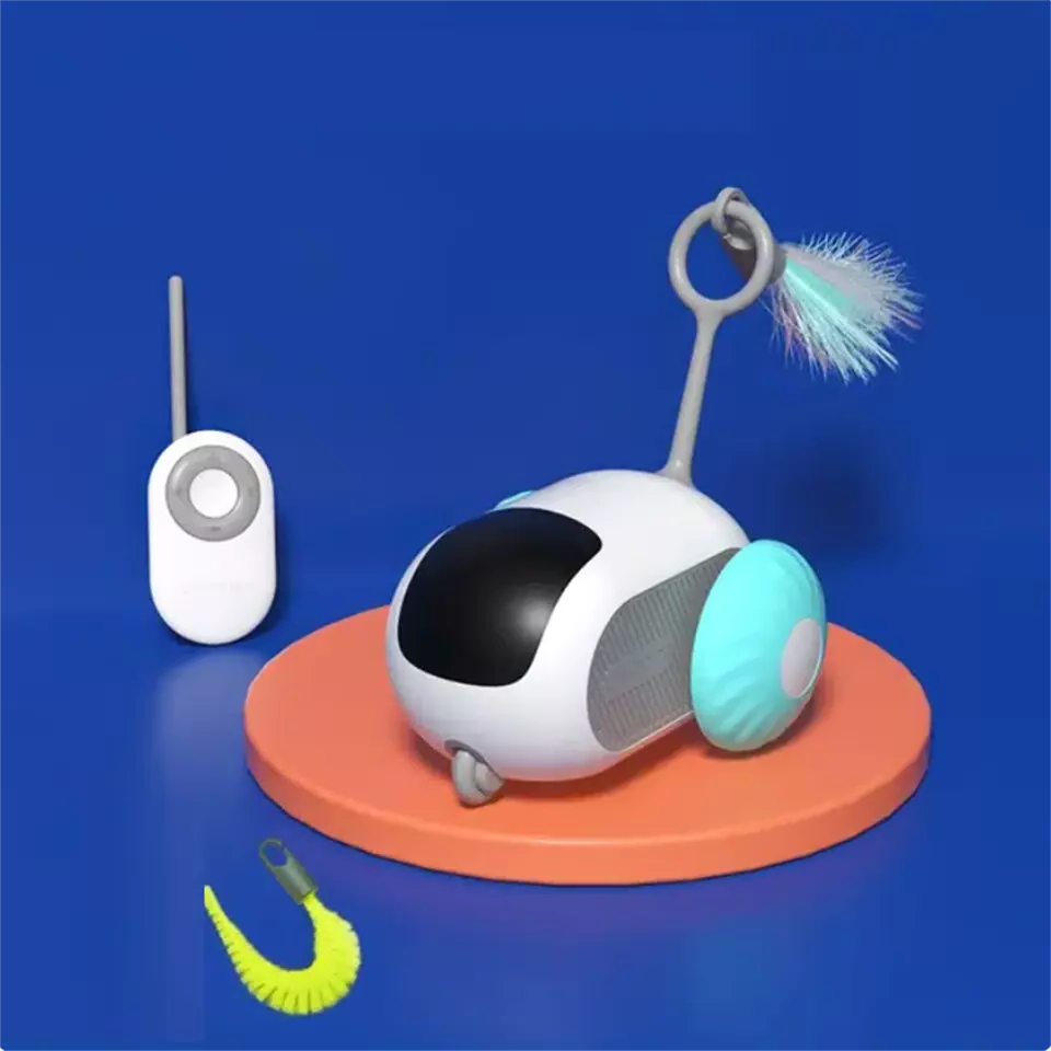 Smart Pet Sports Car Toy - Remote Control Interactive Cat Toy USB Char ...
