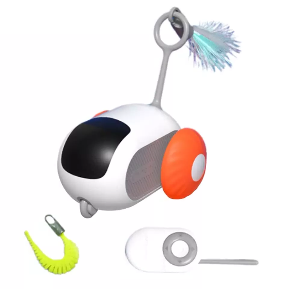 Smart Pet Sports Car Toy - Remote Control Interactive Cat Toy USB Char ...