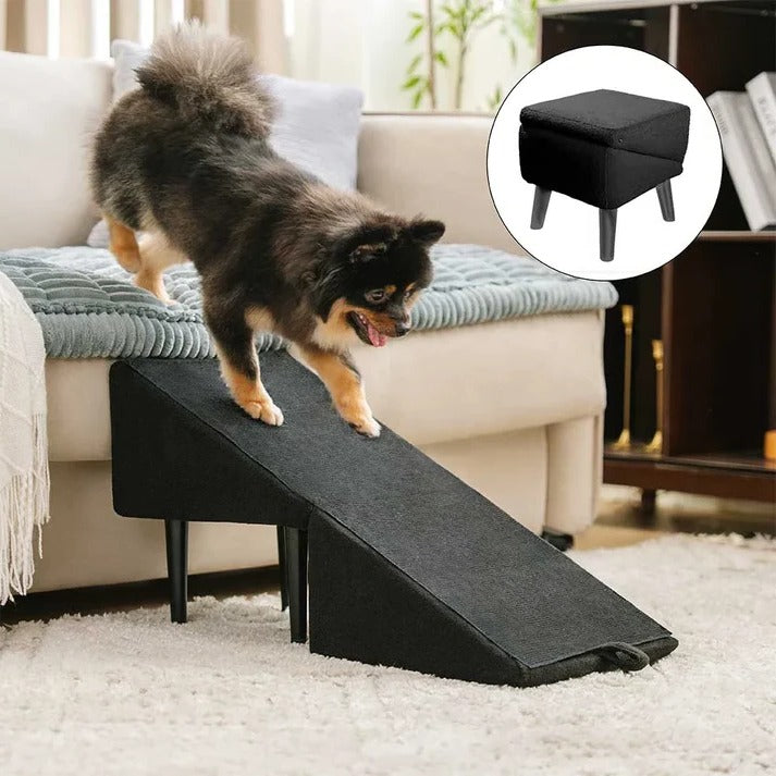 2-in-1 Convertible Dog Ramp and Step Stool – Belro