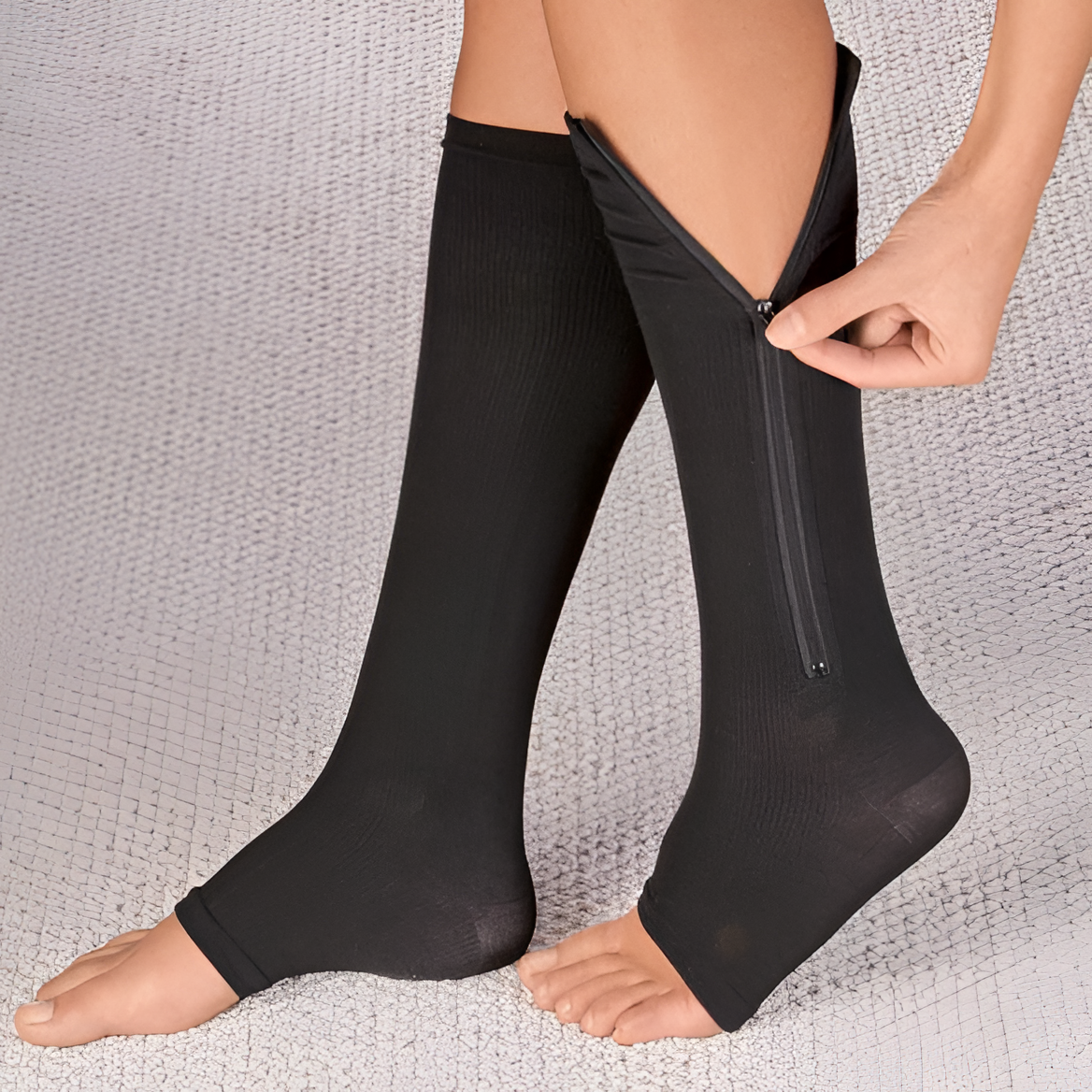 Compression Stocking Help Zippered Compression Socks Support Stockings 20-30 mmHg – Belro