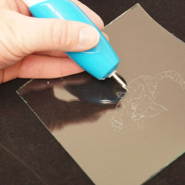 Cordless Engraving Pen for Metal, Wood, Glass and Plastic Powered by Two AA Batteries